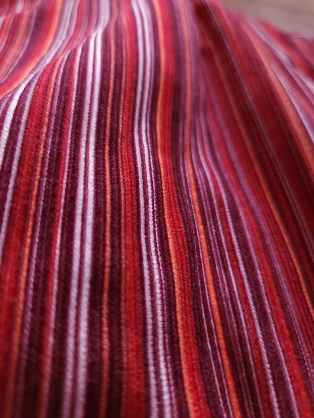 Cider Red Striped Wide Leg Jumpsuit • Vintage-Style 70s Disco Boho - Picture 9 of 11